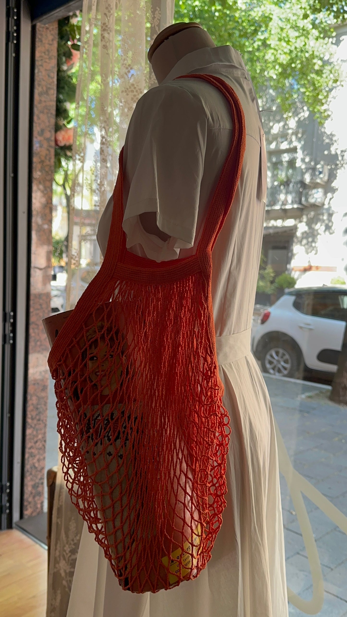 Borsa a rete in cotone