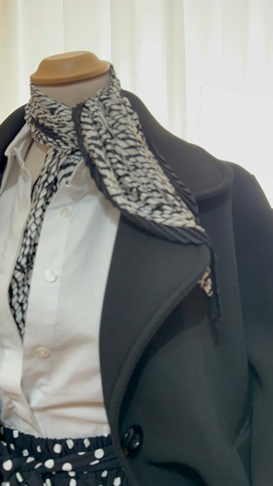 Giacca Nera Manica 3/4 Stile Anni '50