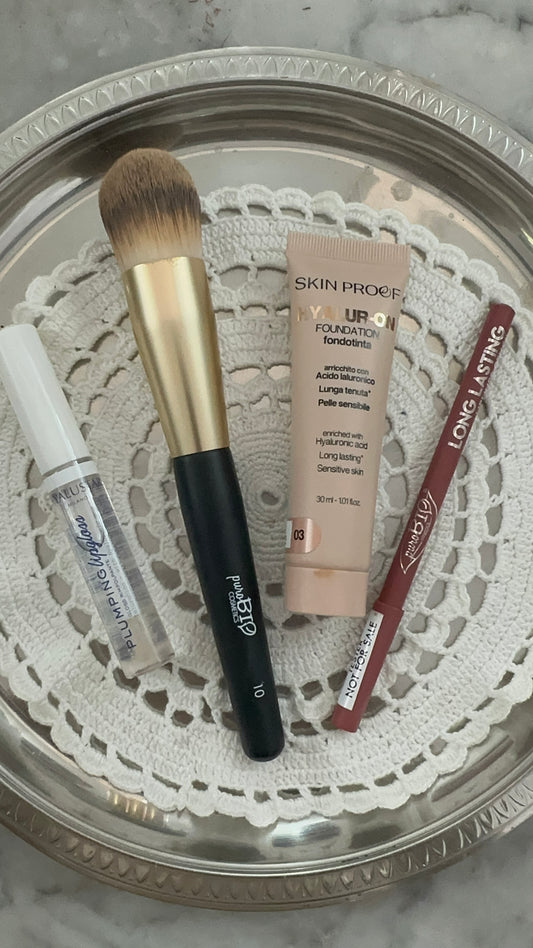Kit 4 cose 5 minuti, base perfetta labbra rimpolpare