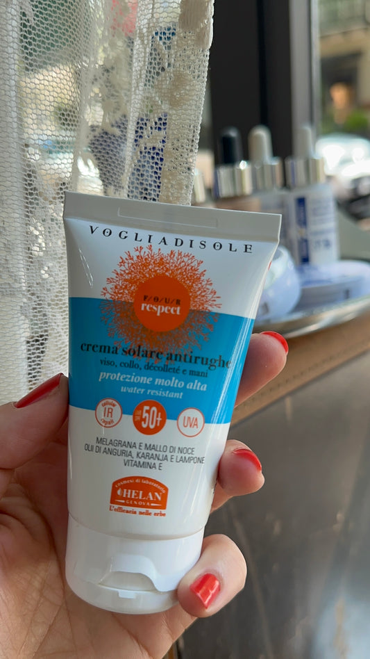 Crema solare antirughe