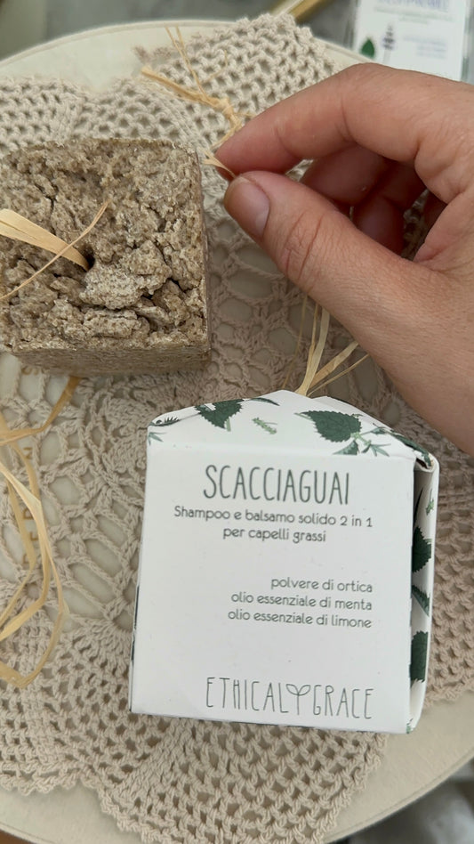 Shampoo e balsamo solido 2in1 scacciaguai