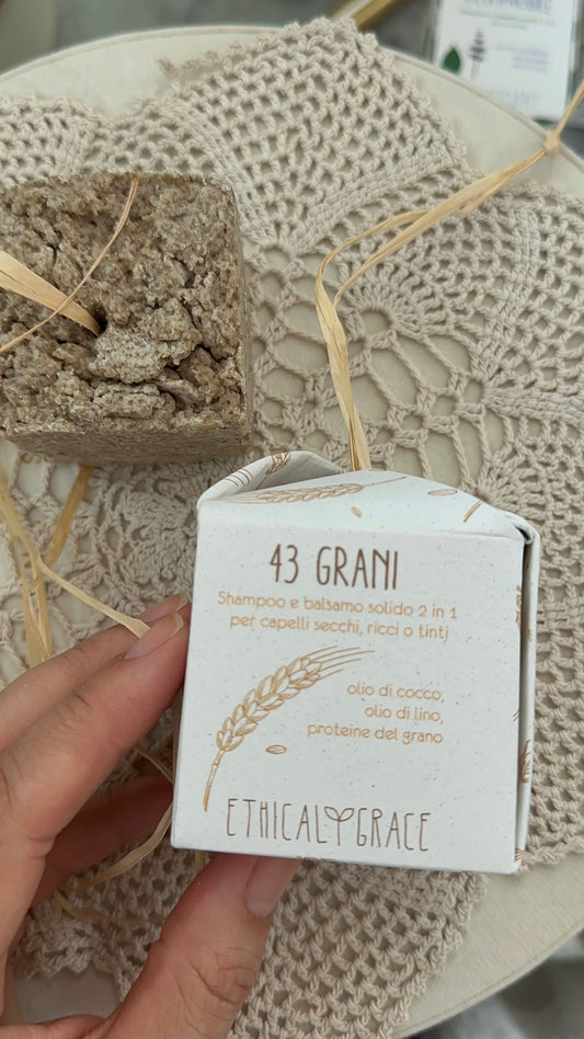 Shampoo e balsamo solido 2in1 43 grani
