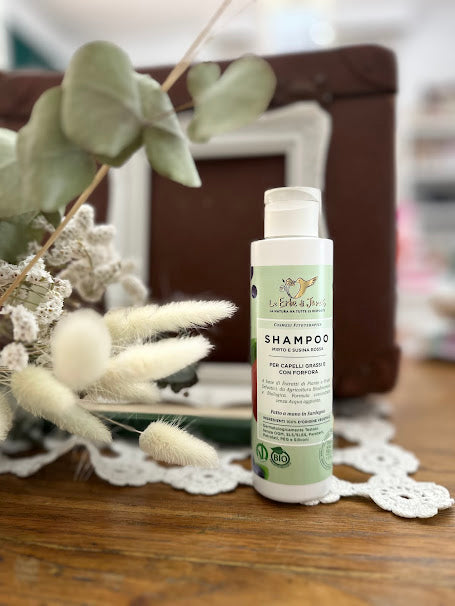 Shampoo Capelli Grassi e Forfora Mirto e Susina Rossa BIO